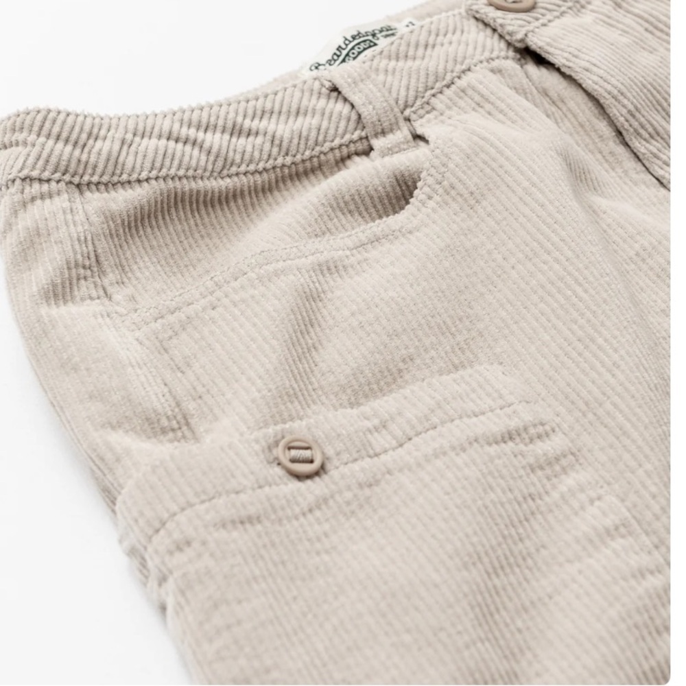 Bearded Goat Moor Corduroy Cream Shorts size 28 - Picture 6 of 11